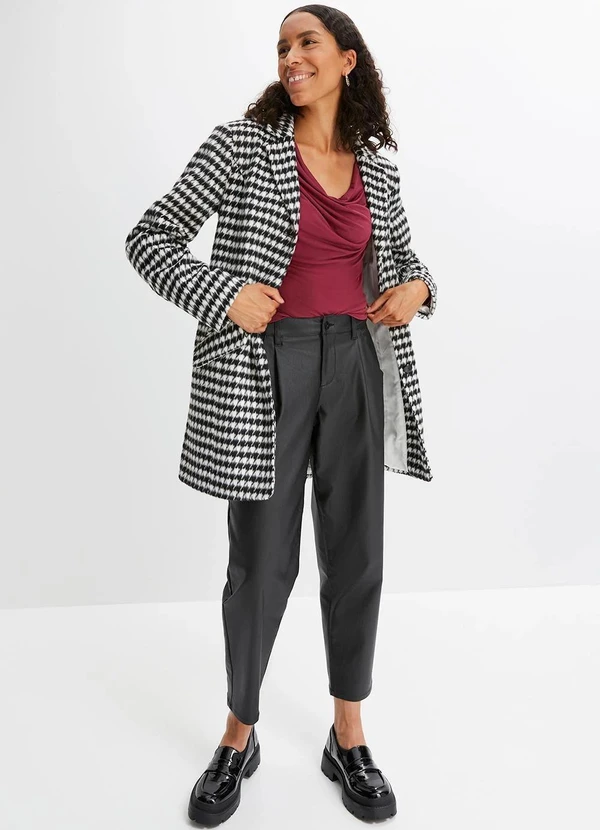 bonprix - Sobretudo Pied Poule em Tweed 3