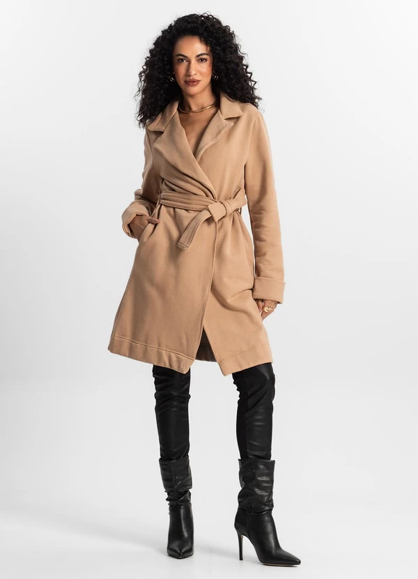 Rovitex - Trench Coat Feminino Marrom 3
