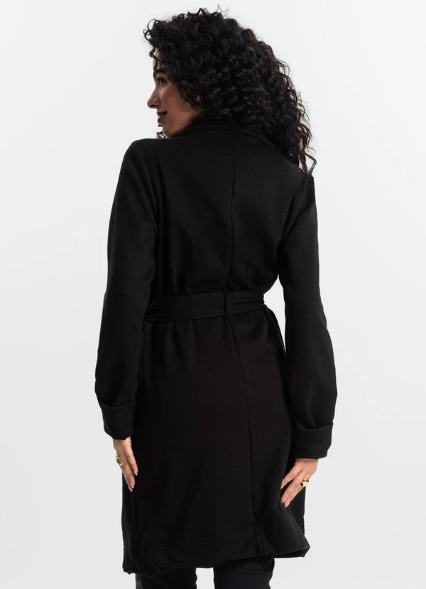 Rovitex - Trench Coat Feminino Preto 2