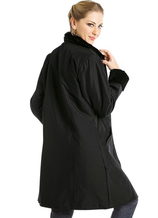 Janine - Casaco Sobretudo Preto 2
