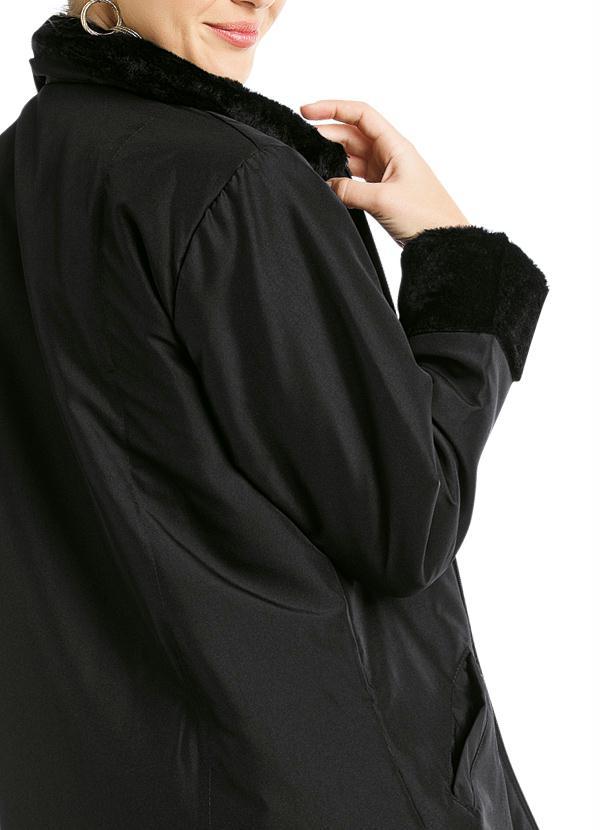 Janine - Casaco Sobretudo Preto 4
