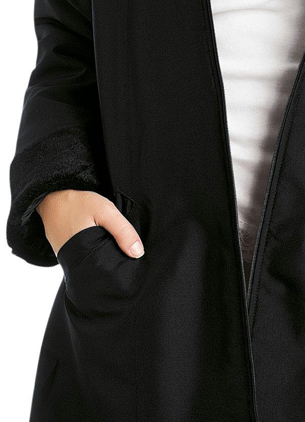 Janine - Casaco Sobretudo Preto 5