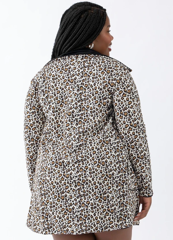 Moda Pop - Sobretudo Estampado e Preto 3