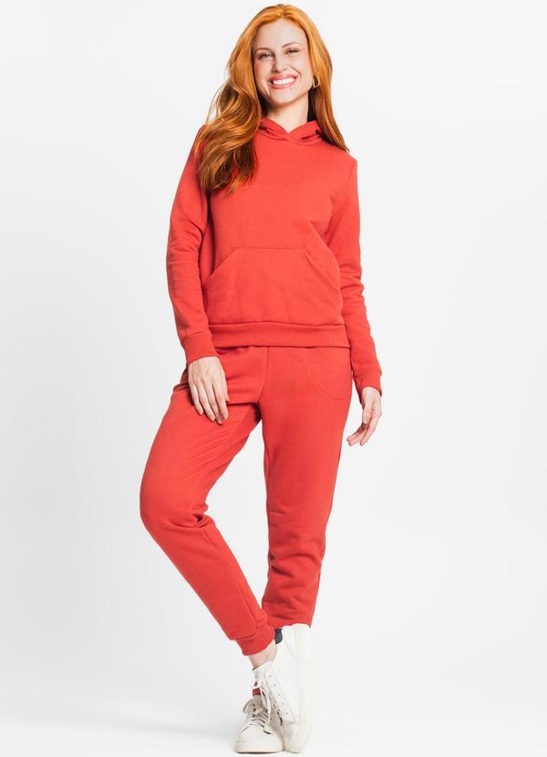 Rovitex - Blusão com Capuz Feminino Laranja 3