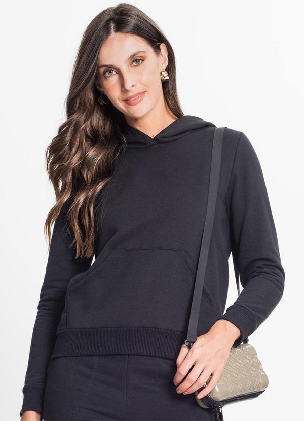 Rovitex - Blusão com Capuz Feminino Preto