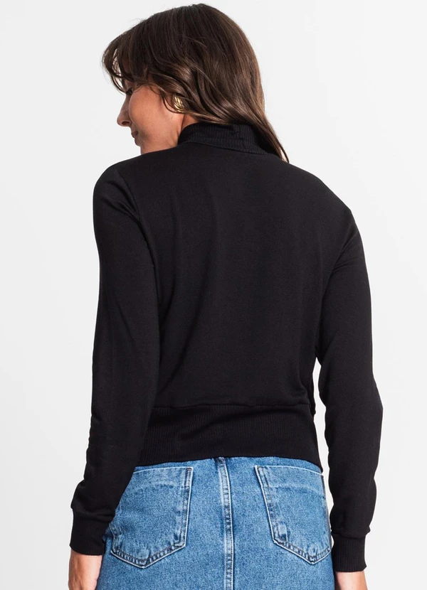 Rovitex - Blusão Feminino em Molecotton Preto 2