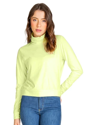 Infinita Cor - Blusão Gola Alta Amarelo - INFINITA COR