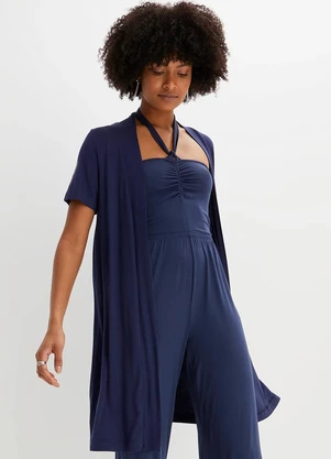 bonprix - Cardigan Azul Marinho em Malha de Viscose - BONPRIX