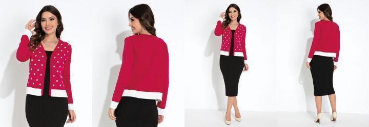 Cardigan Pink em Tric