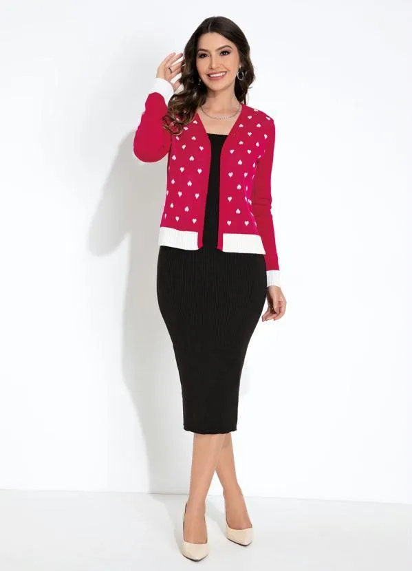 Rosalie - Cardigan Pink em Tricô 3