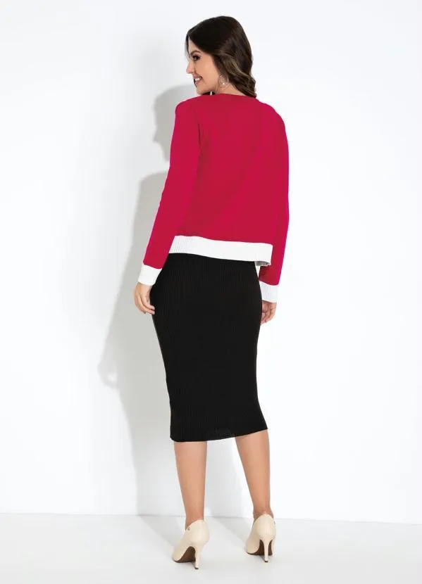 Rosalie - Cardigan Pink em Tricô 4