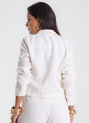 Endless - Casaco Feminino Tweed Polly Bege - ENDLESS