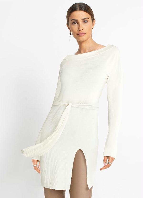 Queima Estoque - Casaco Manga Longa Off White 2