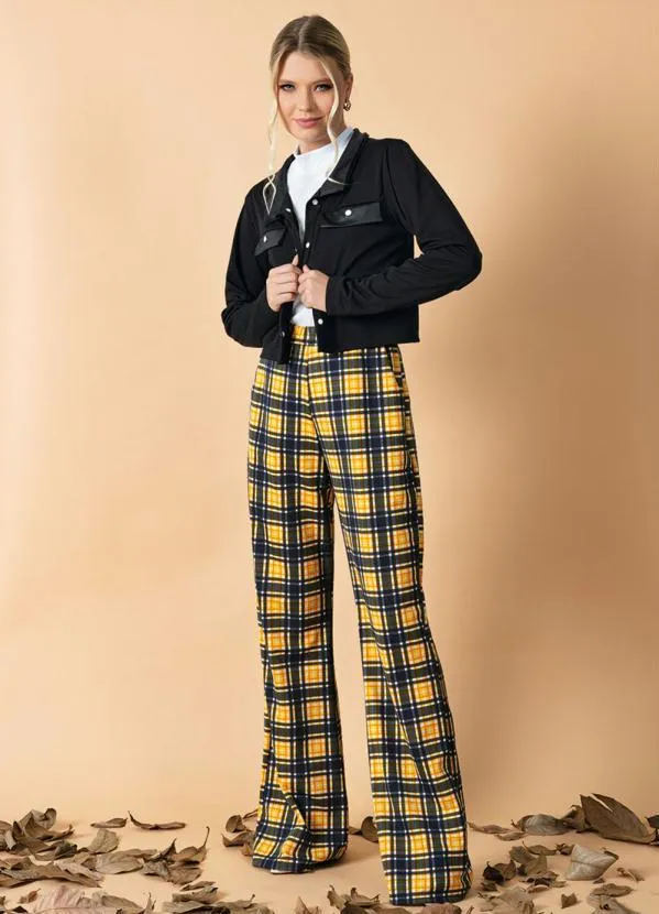 Moda Pop - Casaco Preta com Botões Funcionais 7