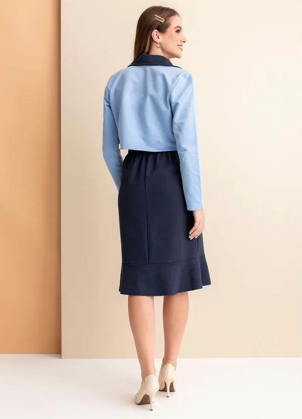 Rosalie - Casaqueto Azul com Bordado Flor 4