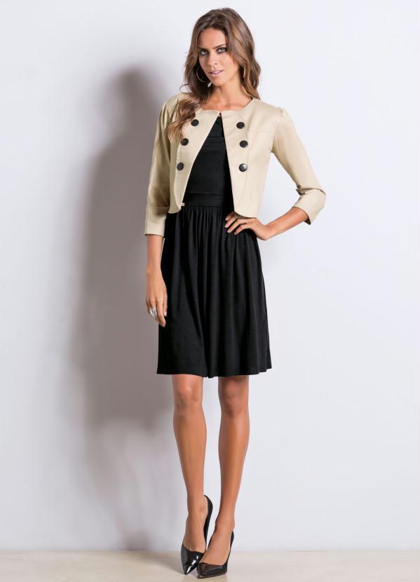 Quintess - Casaquinho Bege Mangas 3/4 10