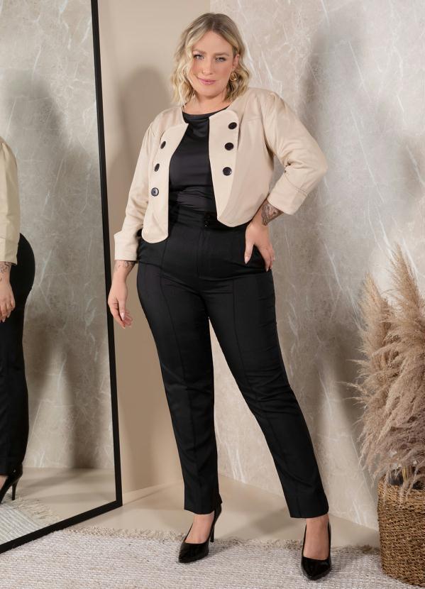 Quintess - Casaquinho Bege Mangas 3/4 15