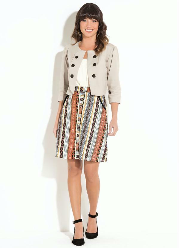 Quintess - Casaquinho Bege Mangas 3/4 3