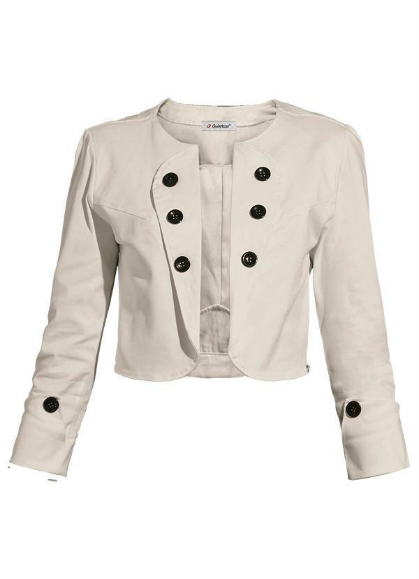 Quintess - Casaquinho Bege Mangas 3/4 5