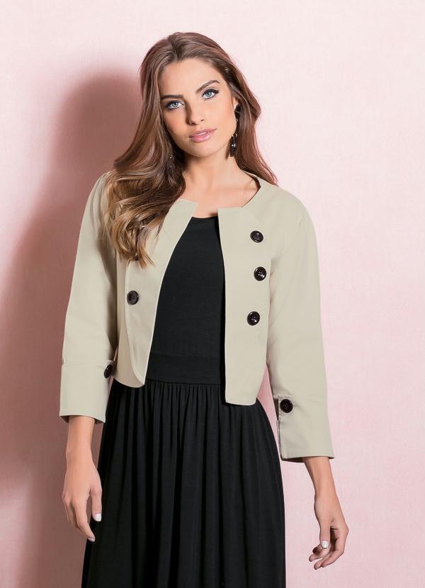 Quintess - Casaquinho Bege Mangas 3/4 6