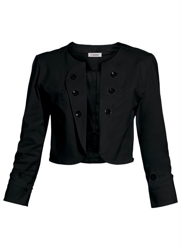 Quintess - Casaquinho Preto Mangas 3/4 7