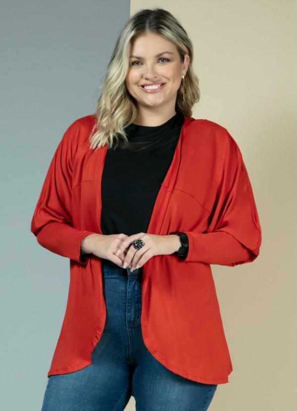 Quintess - Casaquinho Telha com Mangas Bufantes 5