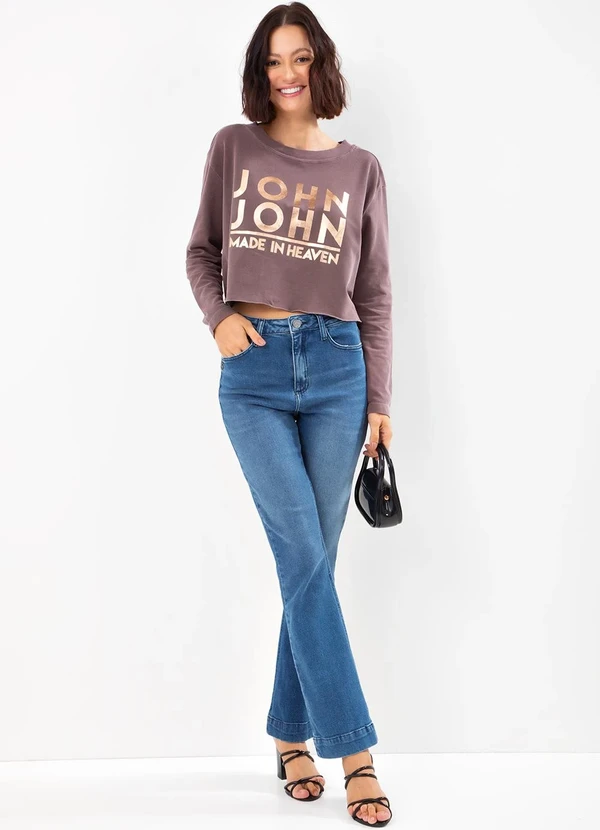 John John - Moletom Manga Longa Line Wine Vinho 3