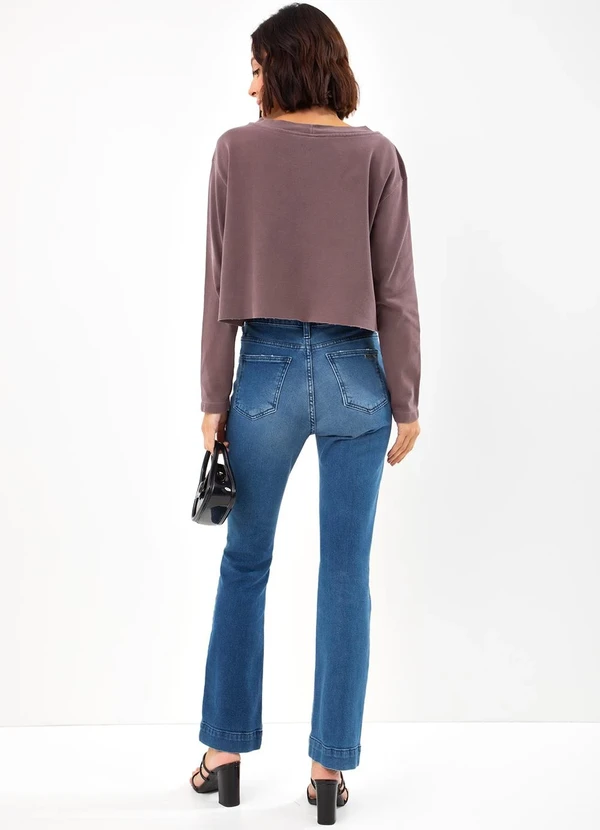 John John - Moletom Manga Longa Line Wine Vinho 4