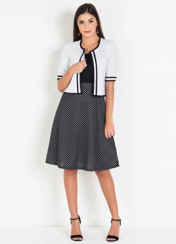 Rosalie - Spencer Branco e Preto Moda Evangélica 3