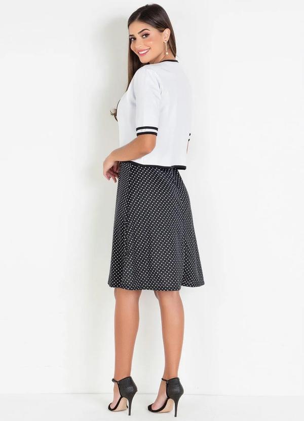 Rosalie - Spencer Branco e Preto Moda Evangélica 4