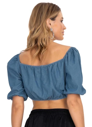 Endless - Blusa Ciganinha Azul - ENDLESS