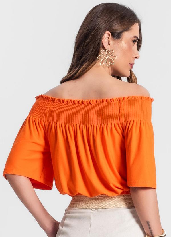 Rovitex - Blusa Ciganinha Feminina Laranja 2