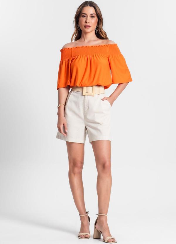 Rovitex - Blusa Ciganinha Feminina Laranja 3