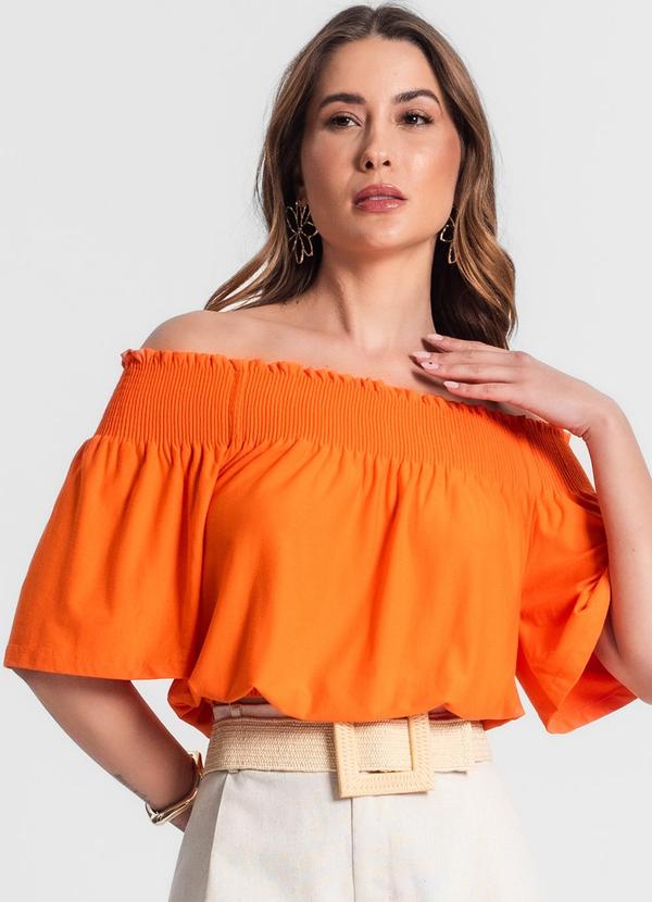 Rovitex - Blusa Ciganinha Feminina Laranja 4