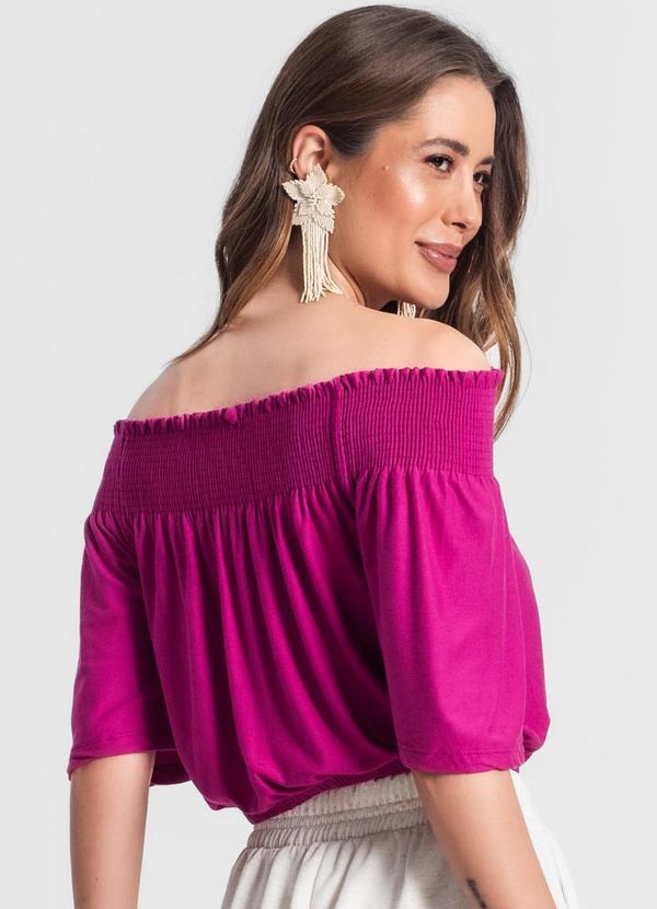 Rovitex - Blusa Ciganinha Feminina Roxo 2