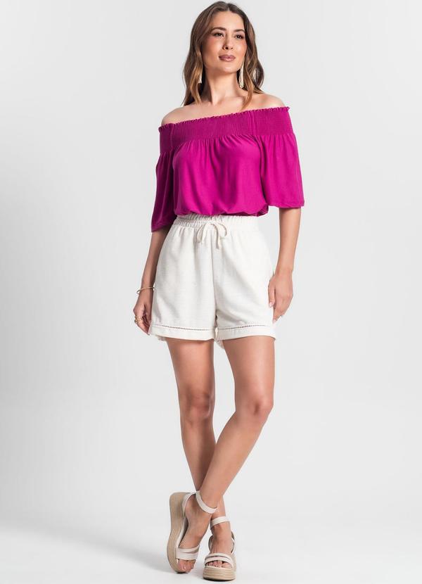 Rovitex - Blusa Ciganinha Feminina Roxo 3