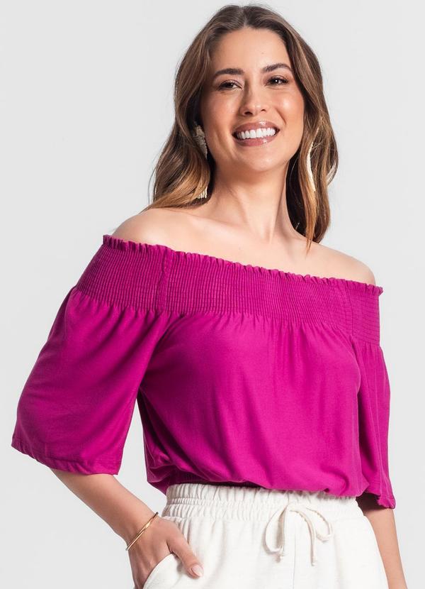 Rovitex - Blusa Ciganinha Feminina Roxo 4