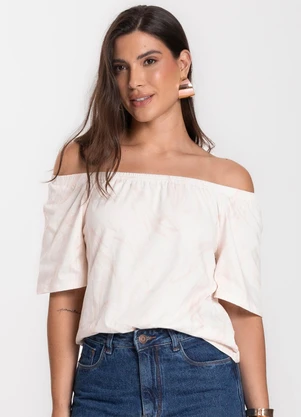 Infinita Cor - Blusa Feminina Ciganinha Marrom - INFINITA COR