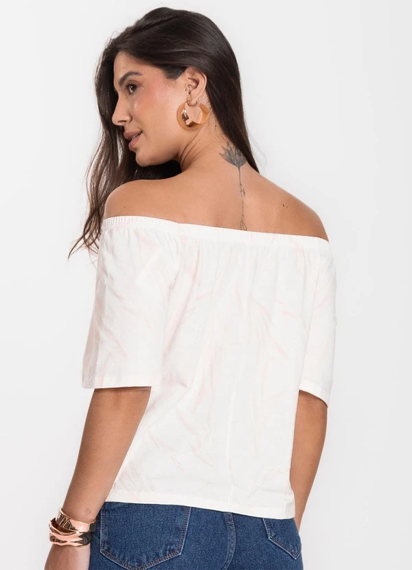 Infinita Cor - Blusa Feminina Ciganinha Marrom 2