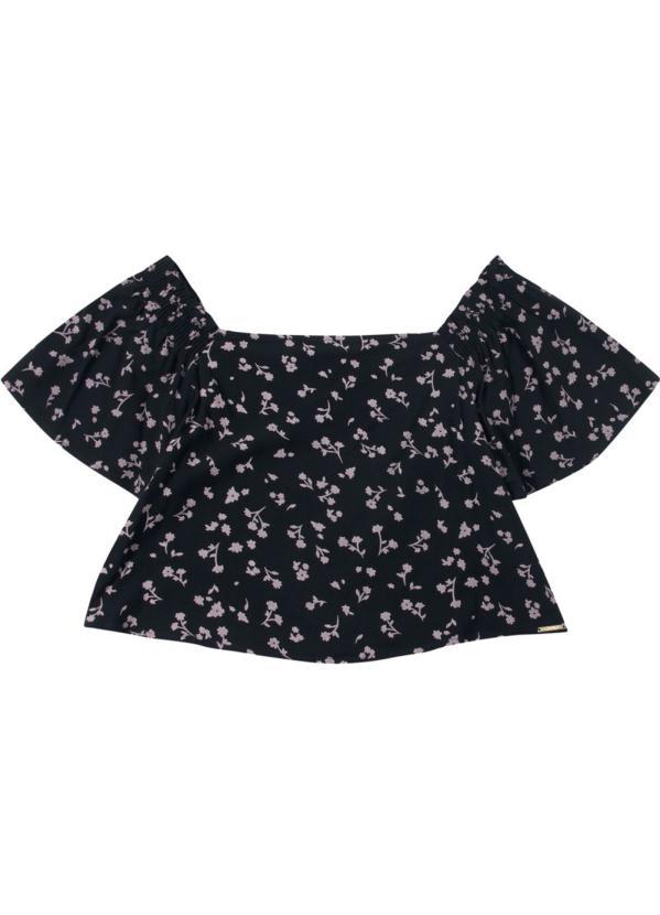 Cativa - Blusa Feminina Ciganinha Preto 2