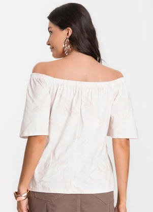 Infinita Cor - Blusa Feminina Ciganinha Rosa - INFINITA COR