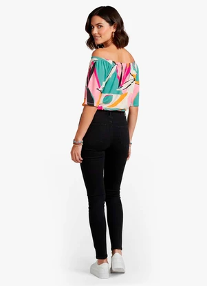 Infinita Cor - Blusa Feminina Ciganinha Rosa - INFINITA COR