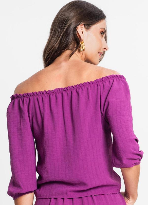 Rovitex - Blusa Feminina Ciganinha Roxo 2