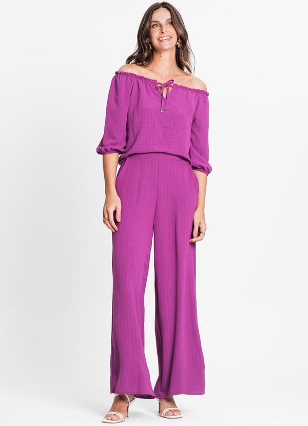 Rovitex - Blusa Feminina Ciganinha Roxo 3