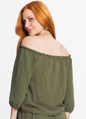 Rovitex - Blusa Feminina Ciganinha Verde - ROVITEX