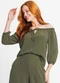 Rovitex - Blusa Feminina Ciganinha Roxo - variação: Verde
