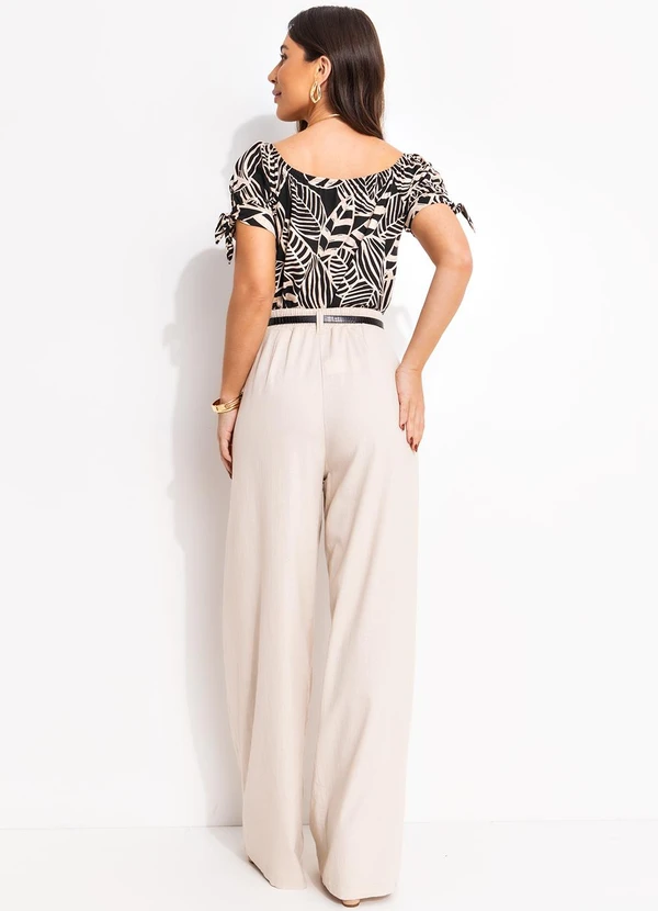 bonprix - Blusa Folhagem Neutra em Malha de Viscose 4