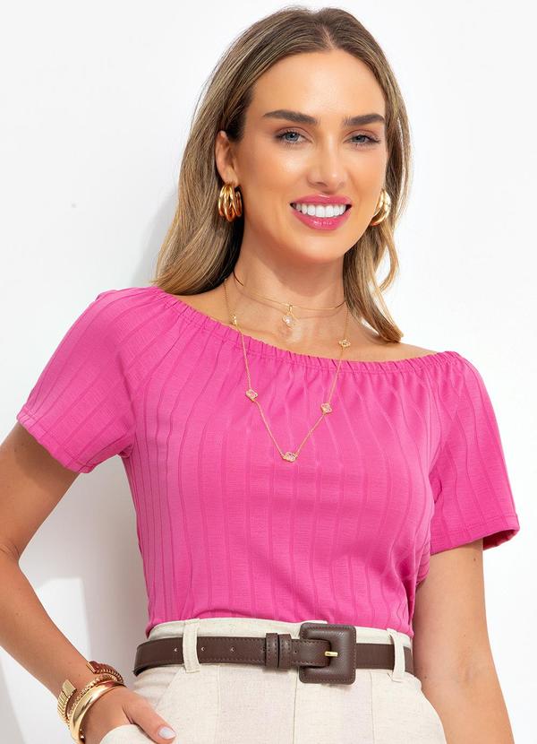 Bimini - Blusa Pink em Canelado