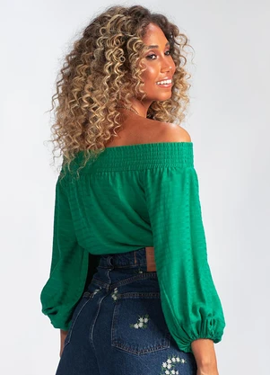 Oh Boy - Blusa Viscose Verde - OH BOY