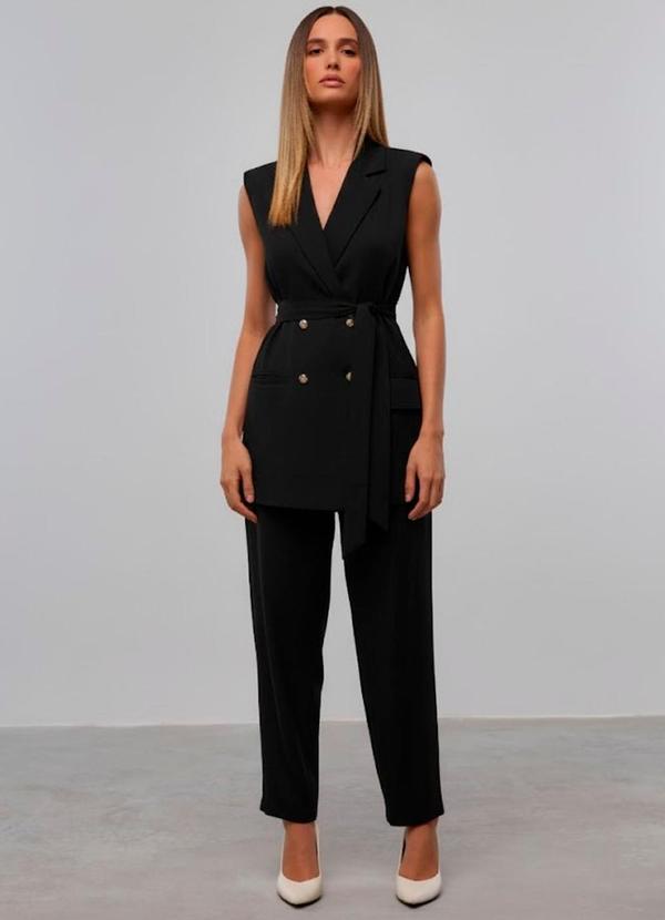 Carlota Costa - Colete Alongado Preto 2